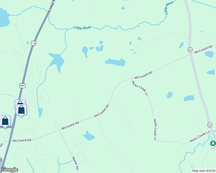 map of restaurants, bars, coffee shops, grocery stores, and more near 1336 McCaskill Road in Carthage