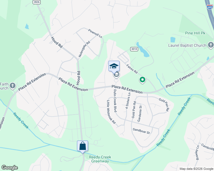 map of restaurants, bars, coffee shops, grocery stores, and more near 12014 Old Dulin Farms Way in Charlotte