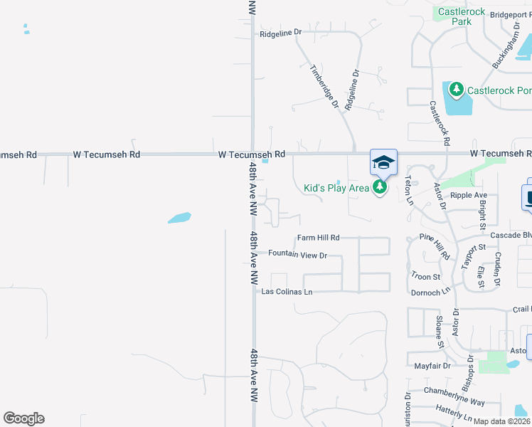 map of restaurants, bars, coffee shops, grocery stores, and more near 3313 Enclave Lane in Norman
