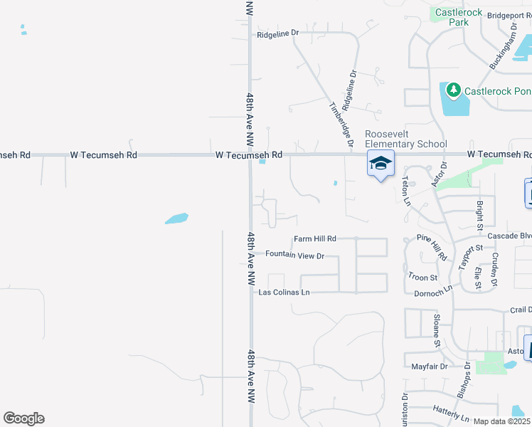 map of restaurants, bars, coffee shops, grocery stores, and more near 3320 Enclave Lane in Norman