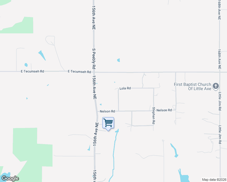 map of restaurants, bars, coffee shops, grocery stores, and more near 3402 Lola Road in Norman