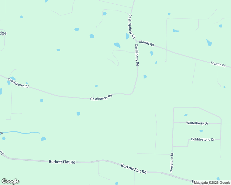 map of restaurants, bars, coffee shops, grocery stores, and more near 224-276 Castleberry Road in Greenbrier
