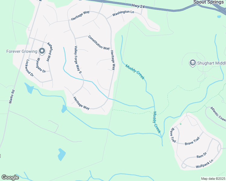 map of restaurants, bars, coffee shops, grocery stores, and more near 929 Heritage Way in Cameron