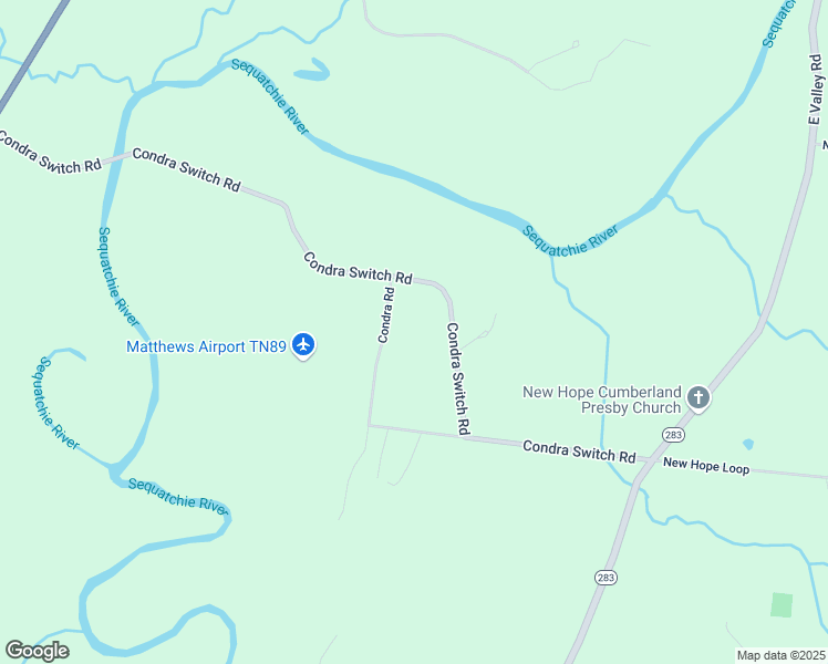 map of restaurants, bars, coffee shops, grocery stores, and more near 1600 Condra Road in Whitwell