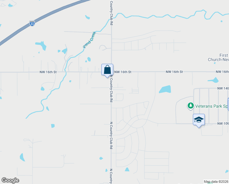map of restaurants, bars, coffee shops, grocery stores, and more near 1317 North Country Club Road in Newcastle