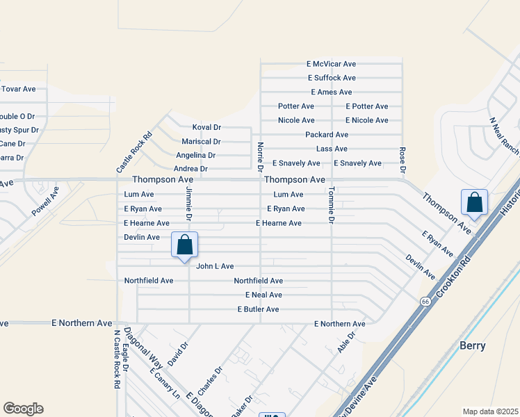 map of restaurants, bars, coffee shops, grocery stores, and more near 4670 North Norrie Drive in Kingman