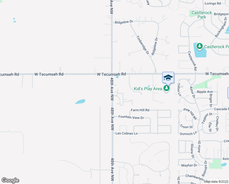 map of restaurants, bars, coffee shops, grocery stores, and more near 3415 Enclave Lane in Norman