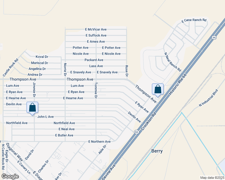 map of restaurants, bars, coffee shops, grocery stores, and more near 3959 Lum Avenue in Kingman