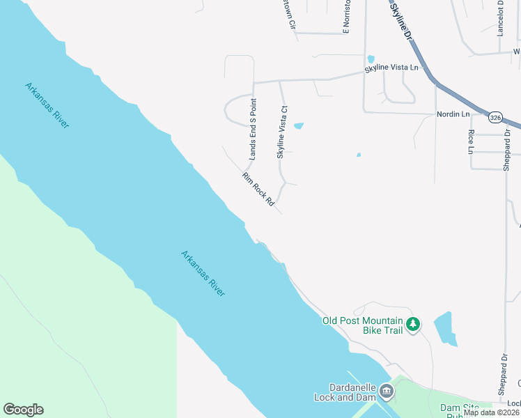 map of restaurants, bars, coffee shops, grocery stores, and more near 113 Skyridge Road in Russellville