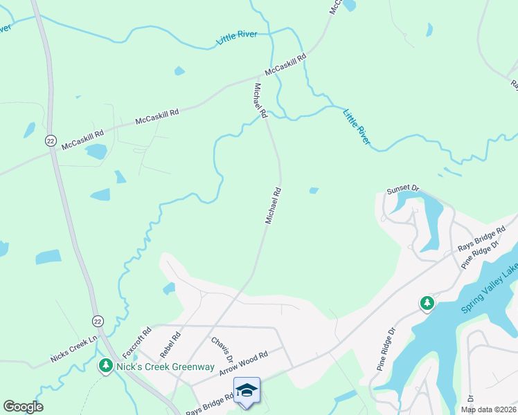 map of restaurants, bars, coffee shops, grocery stores, and more near 316 Michael Road in Carthage