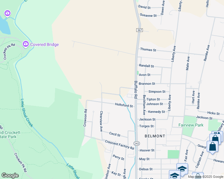 map of restaurants, bars, coffee shops, grocery stores, and more near 412 Gobble Street in Lawrenceburg