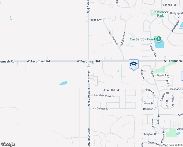 map of restaurants, bars, coffee shops, grocery stores, and more near 3432 Enclave Lane in Norman