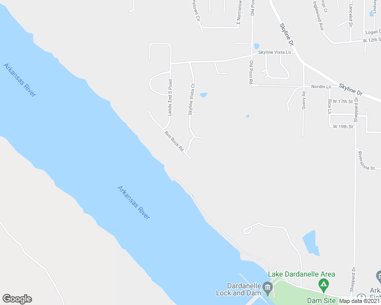 map of restaurants, bars, coffee shops, grocery stores, and more near 113 Skyridge Rd in Russellville