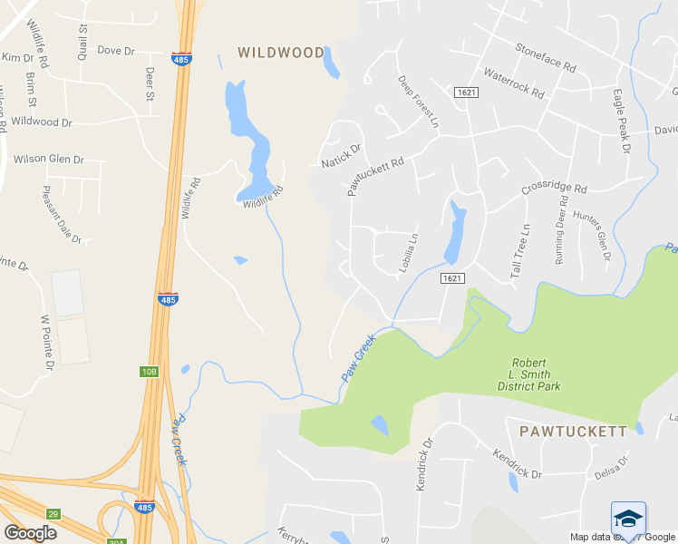 map of restaurants, bars, coffee shops, grocery stores, and more near 9108 Black Heath Circle in Charlotte