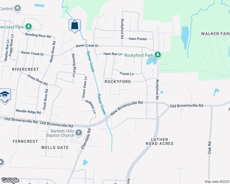 map of restaurants, bars, coffee shops, grocery stores, and more near 4916 Rabbit Chase Lane in Arlington