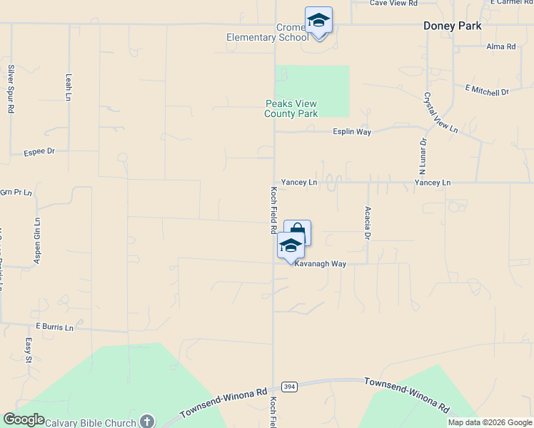 map of restaurants, bars, coffee shops, grocery stores, and more near 8400 Koch Field Road in Flagstaff