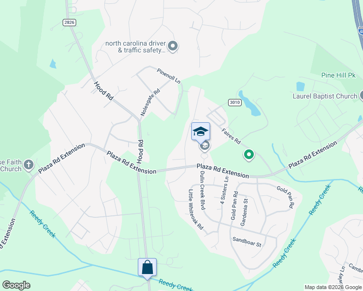 map of restaurants, bars, coffee shops, grocery stores, and more near in Charlotte