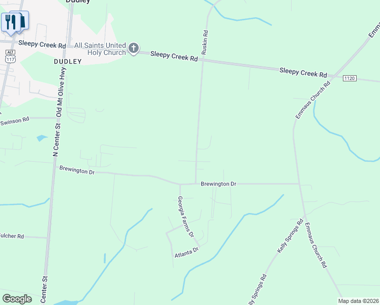 map of restaurants, bars, coffee shops, grocery stores, and more near 816 Ruskin Road in Dudley