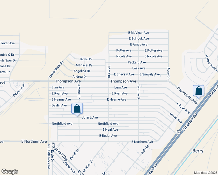 map of restaurants, bars, coffee shops, grocery stores, and more near 4690 North Norrie Drive in Kingman