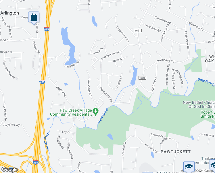 map of restaurants, bars, coffee shops, grocery stores, and more near 7836 Lobilia Lane in Charlotte