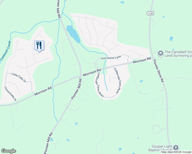 map of restaurants, bars, coffee shops, grocery stores, and more near 11334 Cedarvale Farm Parkway in Midland