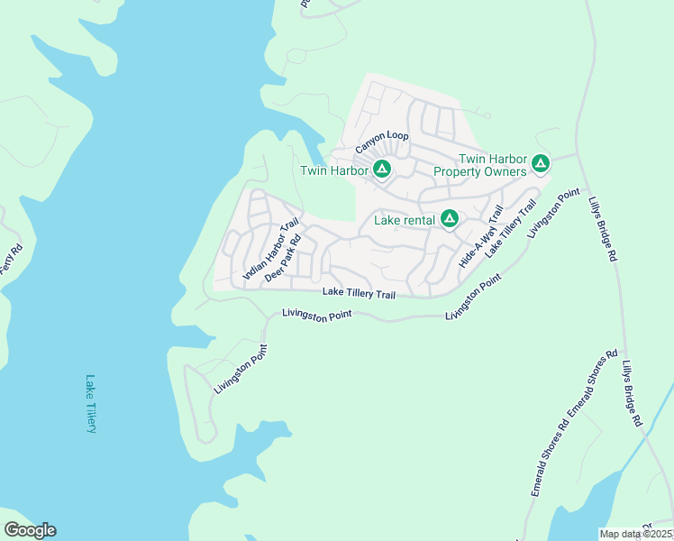 map of restaurants, bars, coffee shops, grocery stores, and more near 125 Musket Trail in Mount Gilead