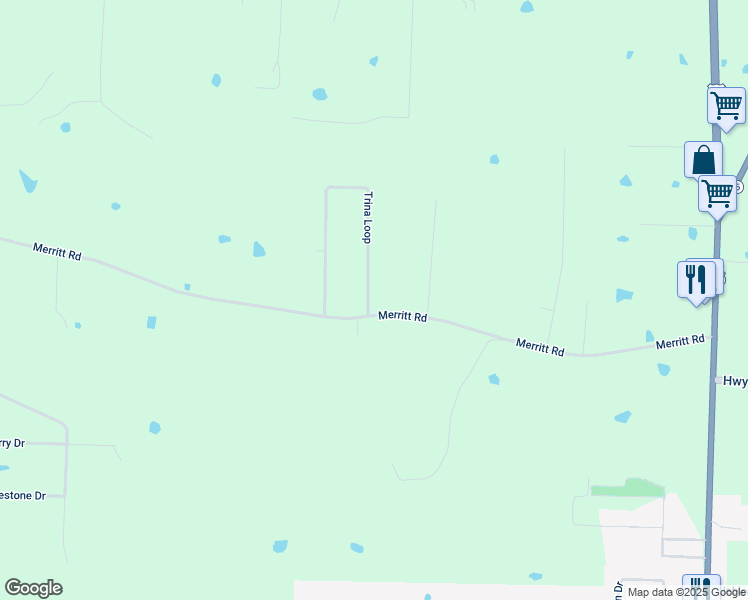 map of restaurants, bars, coffee shops, grocery stores, and more near 4 Trina Loop in Greenbrier