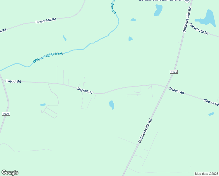 map of restaurants, bars, coffee shops, grocery stores, and more near 608 Slapout Road in Mount Olive