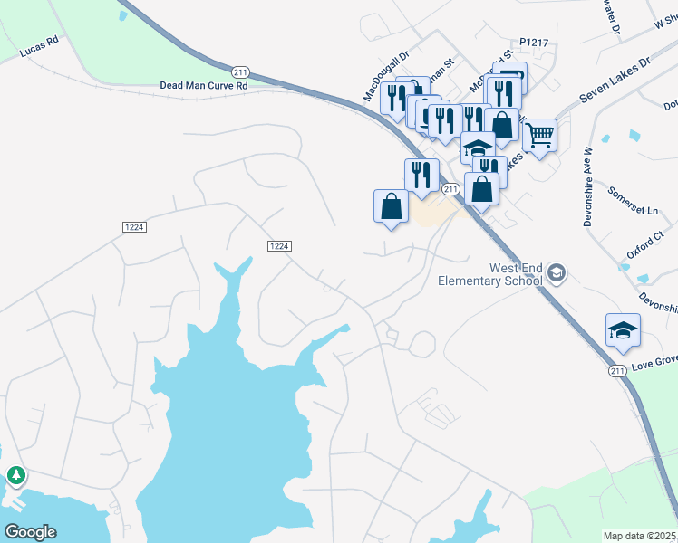 map of restaurants, bars, coffee shops, grocery stores, and more near in Carthage