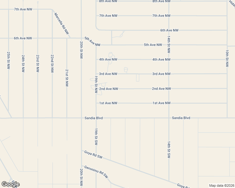 map of restaurants, bars, coffee shops, grocery stores, and more near 1732 2nd Avenue Northwest in Rio Rancho
