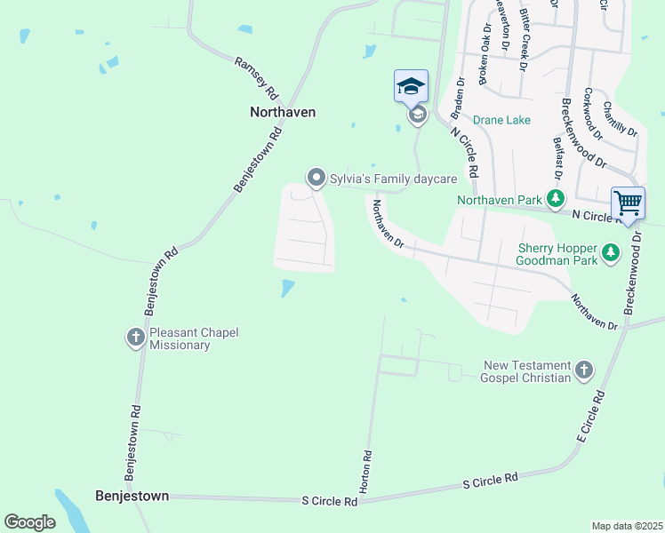 map of restaurants, bars, coffee shops, grocery stores, and more near 540 Fox Valley Drive in Memphis