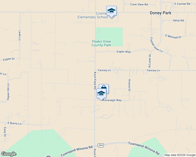 map of restaurants, bars, coffee shops, grocery stores, and more near 8400 Koch Field Road in Flagstaff