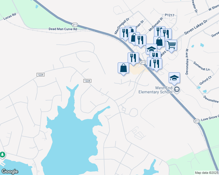 map of restaurants, bars, coffee shops, grocery stores, and more near in Carthage