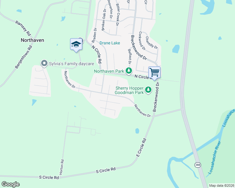 map of restaurants, bars, coffee shops, grocery stores, and more near 791 Northaven Drive in Memphis