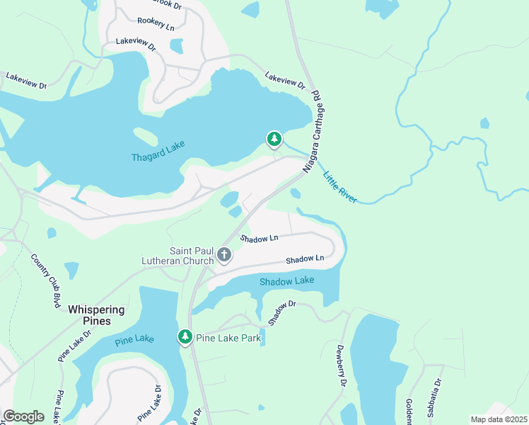 map of restaurants, bars, coffee shops, grocery stores, and more near 3121 Niagara Carthage Road in Carthage