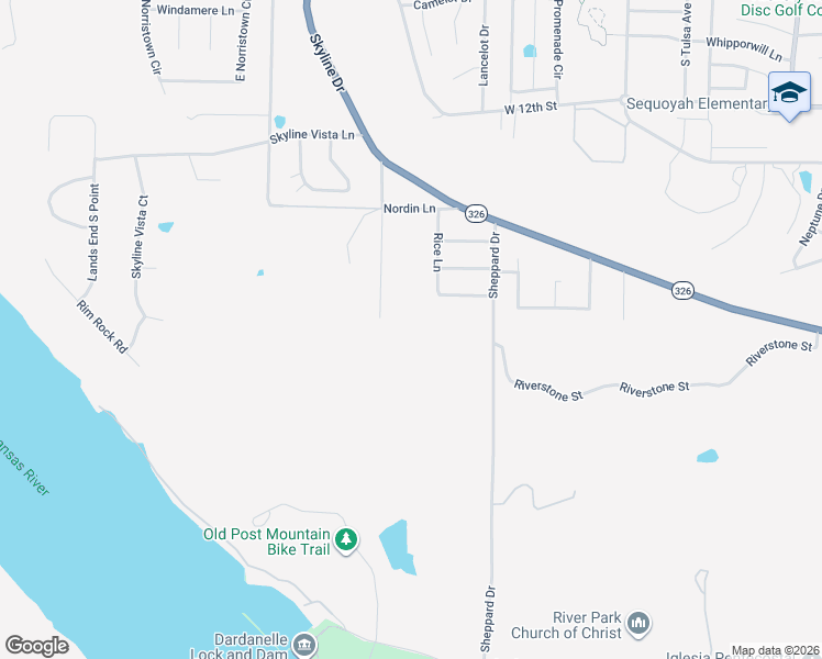map of restaurants, bars, coffee shops, grocery stores, and more near 401 Quarry Road in Russellville