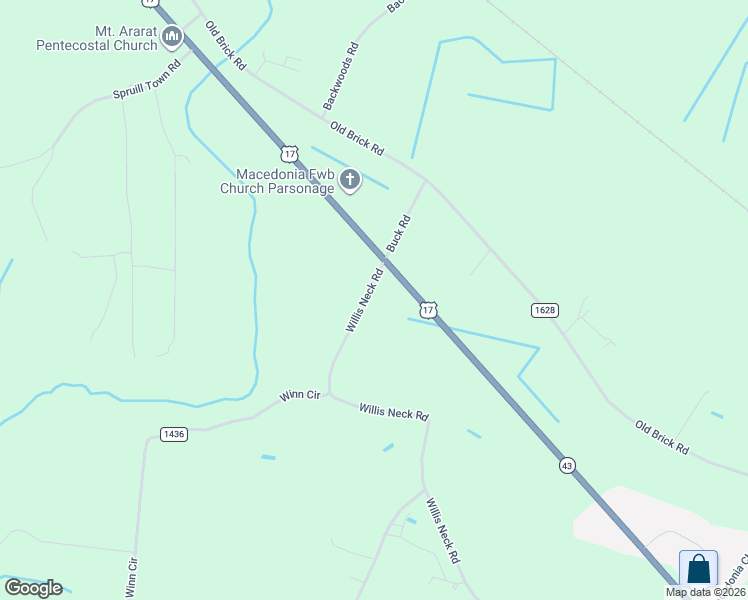 map of restaurants, bars, coffee shops, grocery stores, and more near 155 Willis Neck Road in Vanceboro