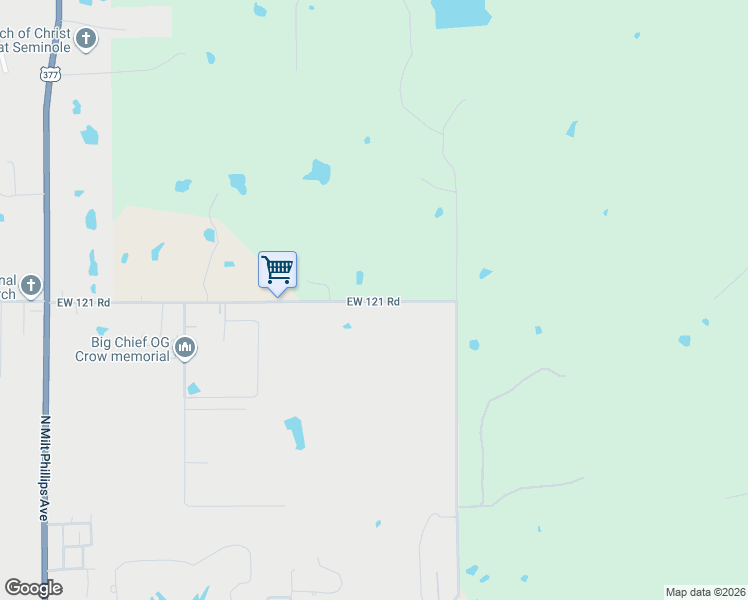 map of restaurants, bars, coffee shops, grocery stores, and more near 35679 Ew121 Road in Seminole