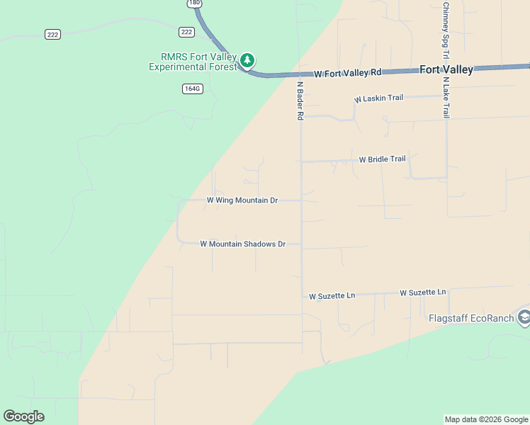map of restaurants, bars, coffee shops, grocery stores, and more near 8215 West Wing Mountain Drive in Flagstaff