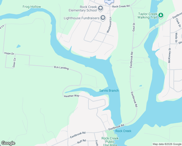 map of restaurants, bars, coffee shops, grocery stores, and more near 1323 Heather Way in Estill Springs