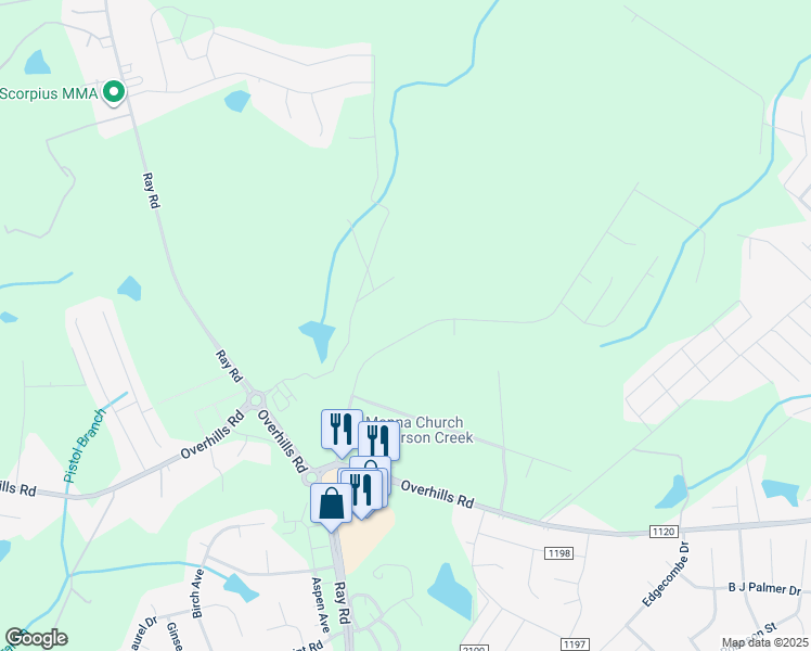 map of restaurants, bars, coffee shops, grocery stores, and more near 351 Stone Cross Drive in Spring Lake
