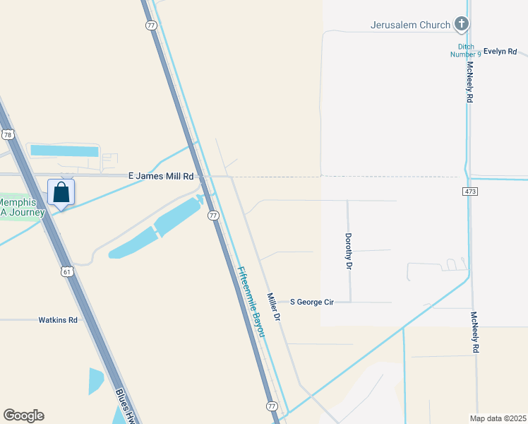 map of restaurants, bars, coffee shops, grocery stores, and more near 174 North George Circle in Marion