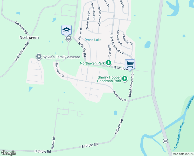 map of restaurants, bars, coffee shops, grocery stores, and more near 4982 Libby Lane in Memphis