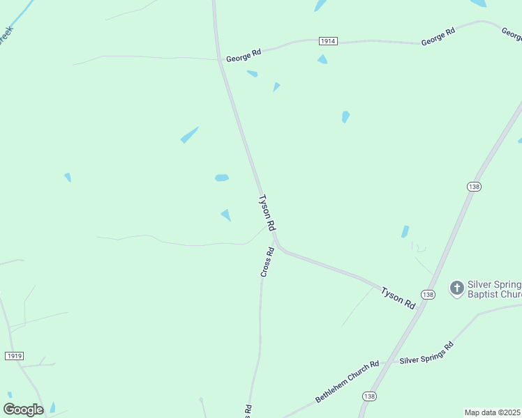 map of restaurants, bars, coffee shops, grocery stores, and more near 16293 Tyson Road in Albemarle