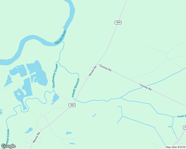 map of restaurants, bars, coffee shops, grocery stores, and more near 1831-1837 Neuse Road in Kinston