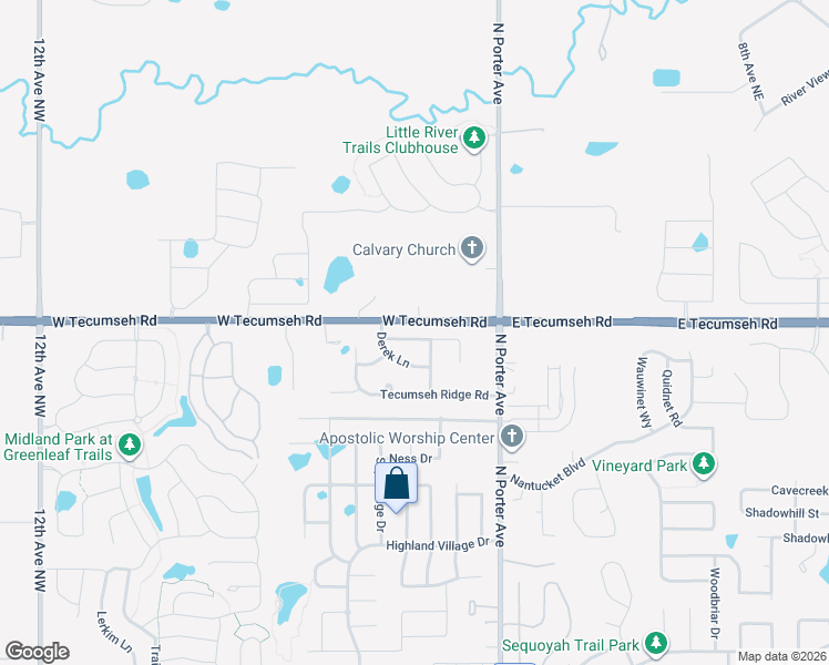 map of restaurants, bars, coffee shops, grocery stores, and more near 209 Dollina Court in Norman