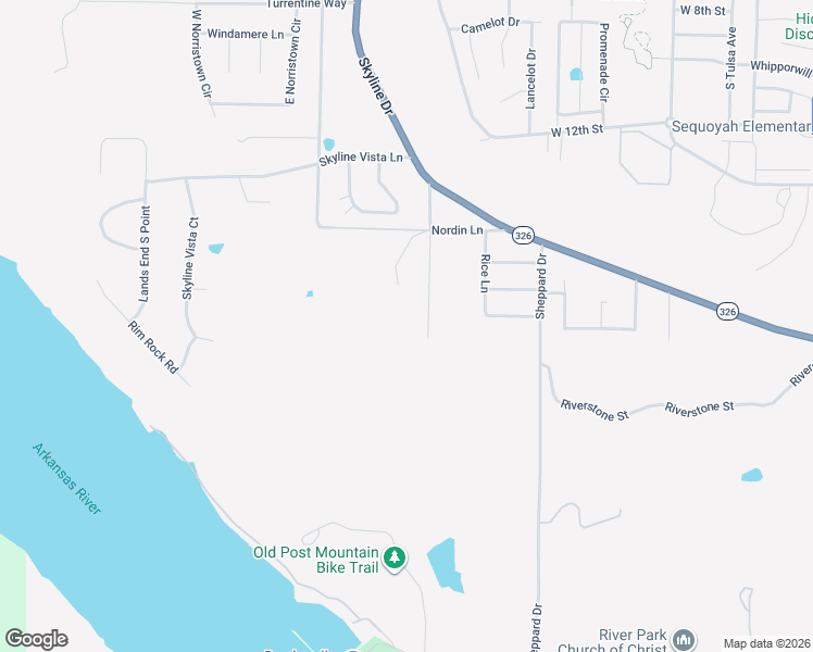 map of restaurants, bars, coffee shops, grocery stores, and more near 216 Quarry Road in Russellville