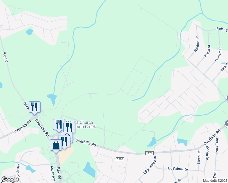 map of restaurants, bars, coffee shops, grocery stores, and more near 653 Stone Cross Drive in Spring Lake
