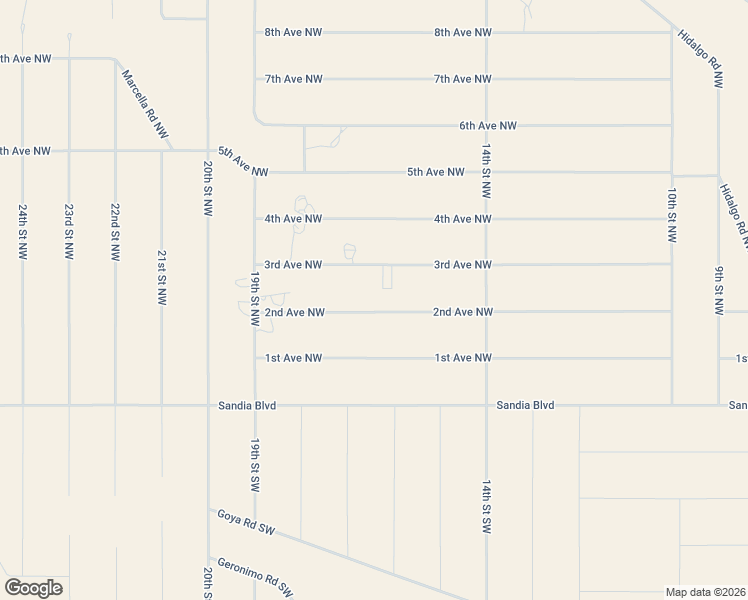 map of restaurants, bars, coffee shops, grocery stores, and more near 1614 3rd Avenue Northwest in Rio Rancho