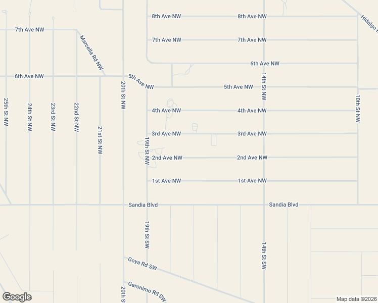 map of restaurants, bars, coffee shops, grocery stores, and more near 1702 3rd Avenue Northwest in Rio Rancho